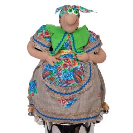Кукла Баба яга грелка на чайник, 46 см