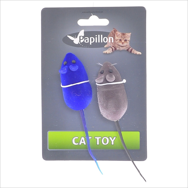 Игрушка для кошек Papillon Мышка вельвет 6 см