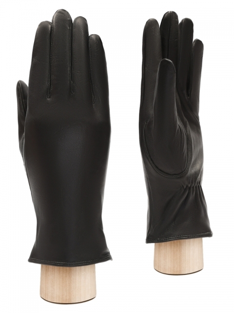 Черные мужские перчатки ELEGANZZA