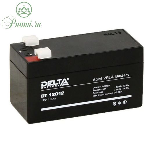 Аккумуляторная батарея Delta 1,2 Ач 12 Вольт DT 12012