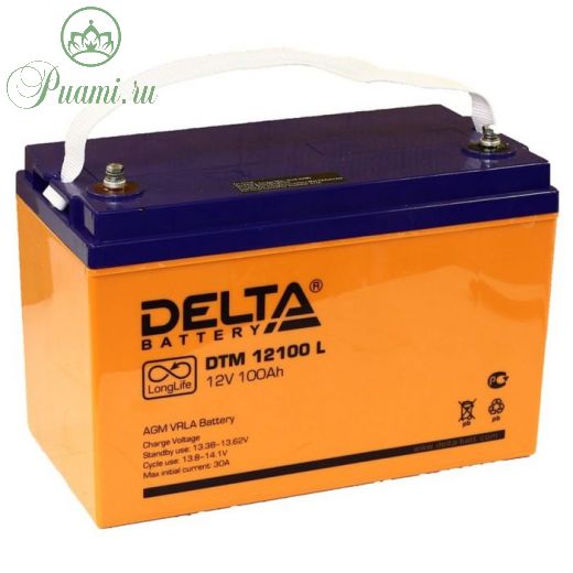 Аккумуляторная батарея Delta 100 Ач 12 Вольт DTM 12100 L