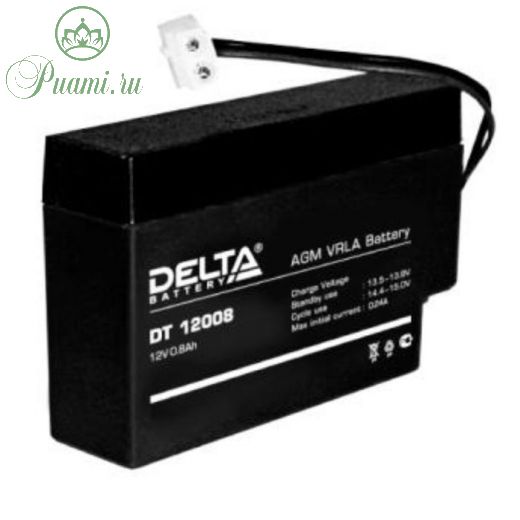 Аккумуляторная батарея Delta DT12008, 12 В, 0.8 А/ч
