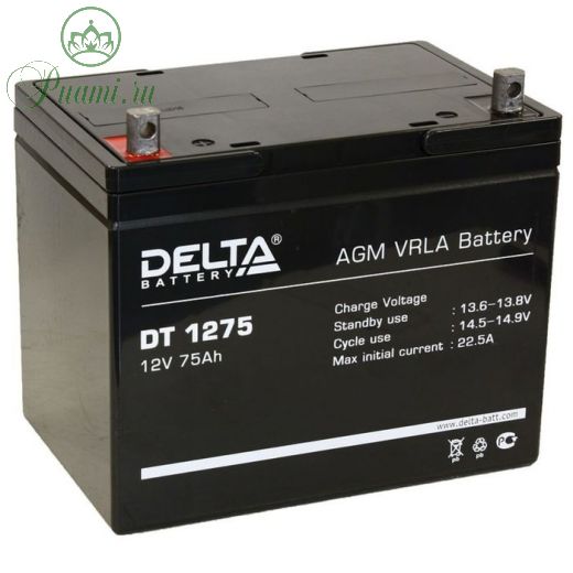Аккумуляторная батарея Delta 75 Ач 12 Вольт DT 1275