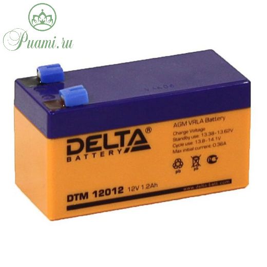 Аккумуляторная батарея Delta 1,2 Ач 12 Вольт DTM 12012