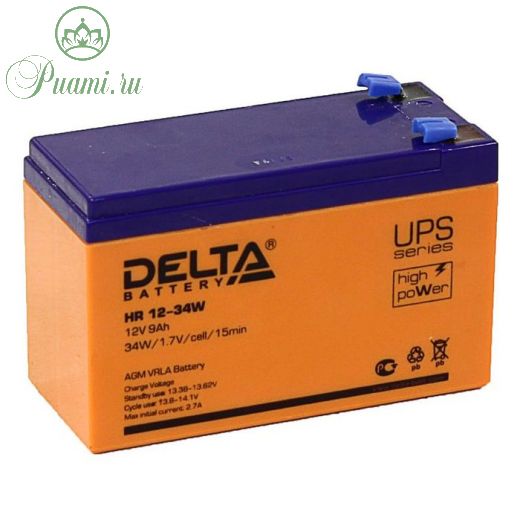 Аккумуляторная батарея Delta 9 Ач 12 Вольт HR 12-34W