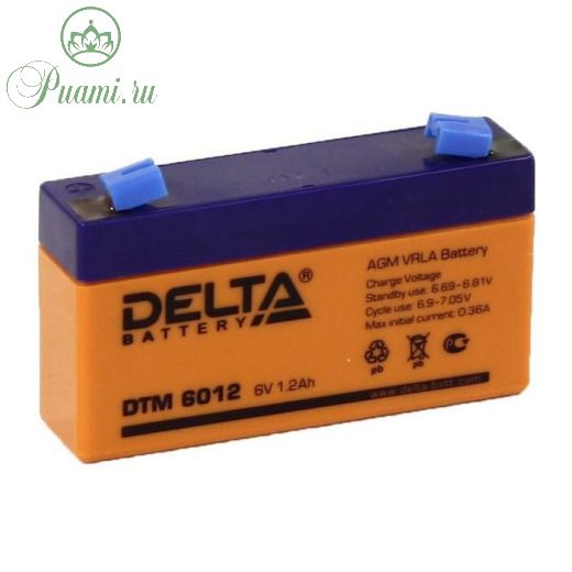 Аккумуляторная батарея Delta 1,2 Ач 6 Вольт DTM 6012