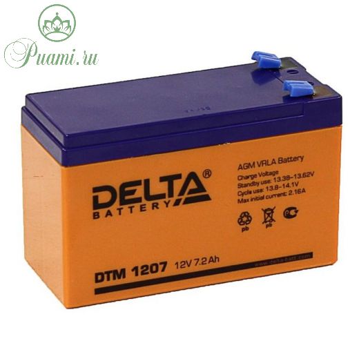 Аккумуляторная батарея Delta 7 Ач 12 Вольт DTM 1207