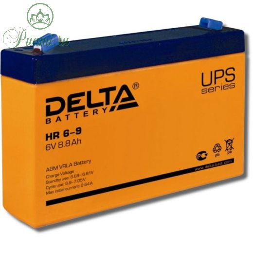 Аккумуляторная батарея Delta HR6-9, 6 В, 8.8 А/ч