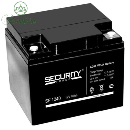 Аккумуляторная батарея Security Force SF 1240, 12 В, 40 А/ч