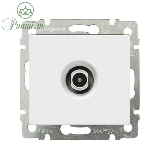 Механизм розетки TV СП Legrand "Valena ", 1. 5дБ бел. 774429