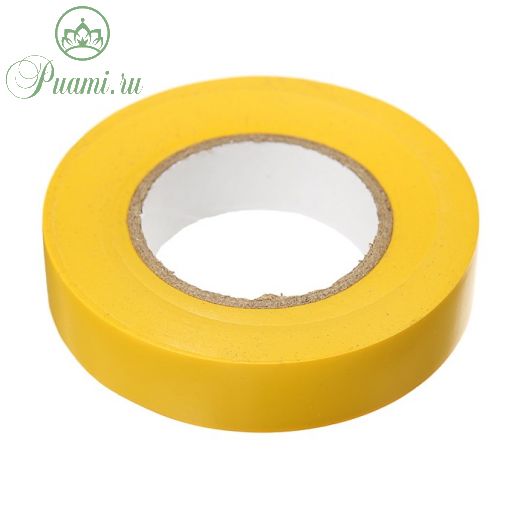 Изолента IEK, ПВХ, 15 мм х 20 м, 130 мкм, желтая, UIZ-13-10-K05