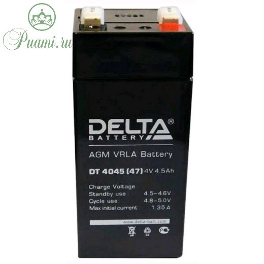 Аккумуляторная батарея Delta DT 4045 (47), 4 В, 4.5 А/ч