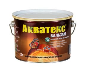 Акватекс-бальзам (натуральное масло д/древесины) бесцветный 2л