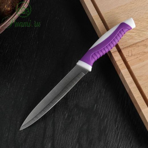Нож кухонный Доляна «Приам», лезвие 12,5 см, цвет МИКС