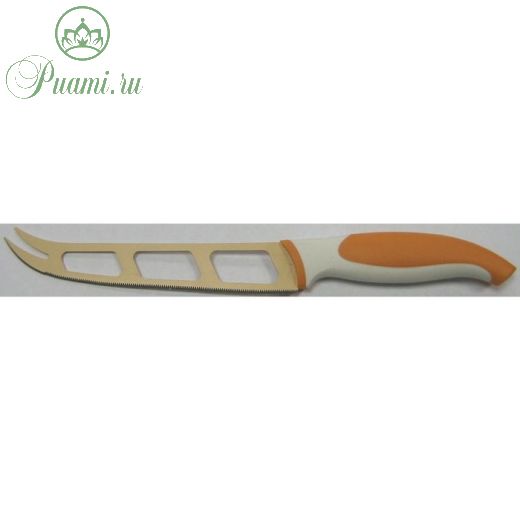 Нож для сыра Atlantis, цвет оранжевый, 13 см