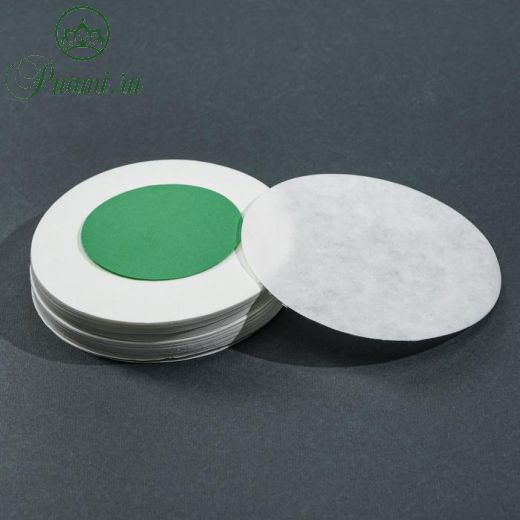 Фильтры d 90 мм, зелёная лента, марка ФММ, очень медленной фильтрации, набор 100 шт
