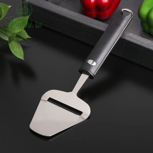 Нож-лопатка для сыра Bonjo, 25?7,7 см, рабочая часть 8,5 см, цвет чёрный