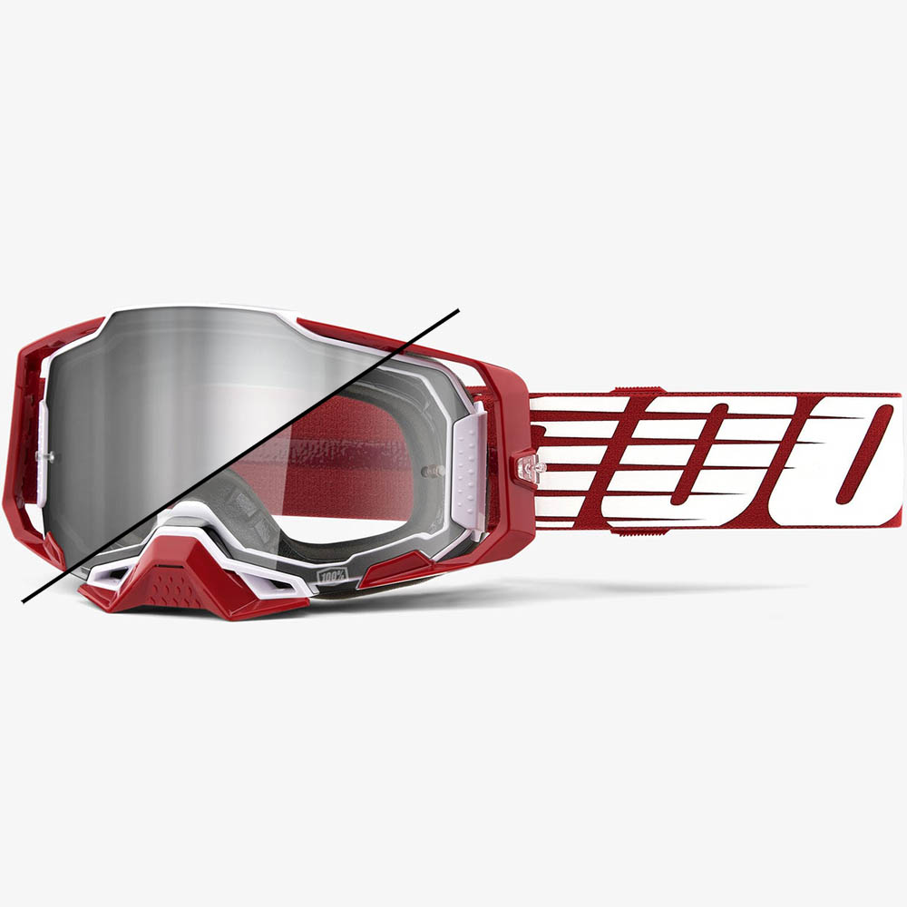 100% Armega Oversized Deep Red очки для мотокросса