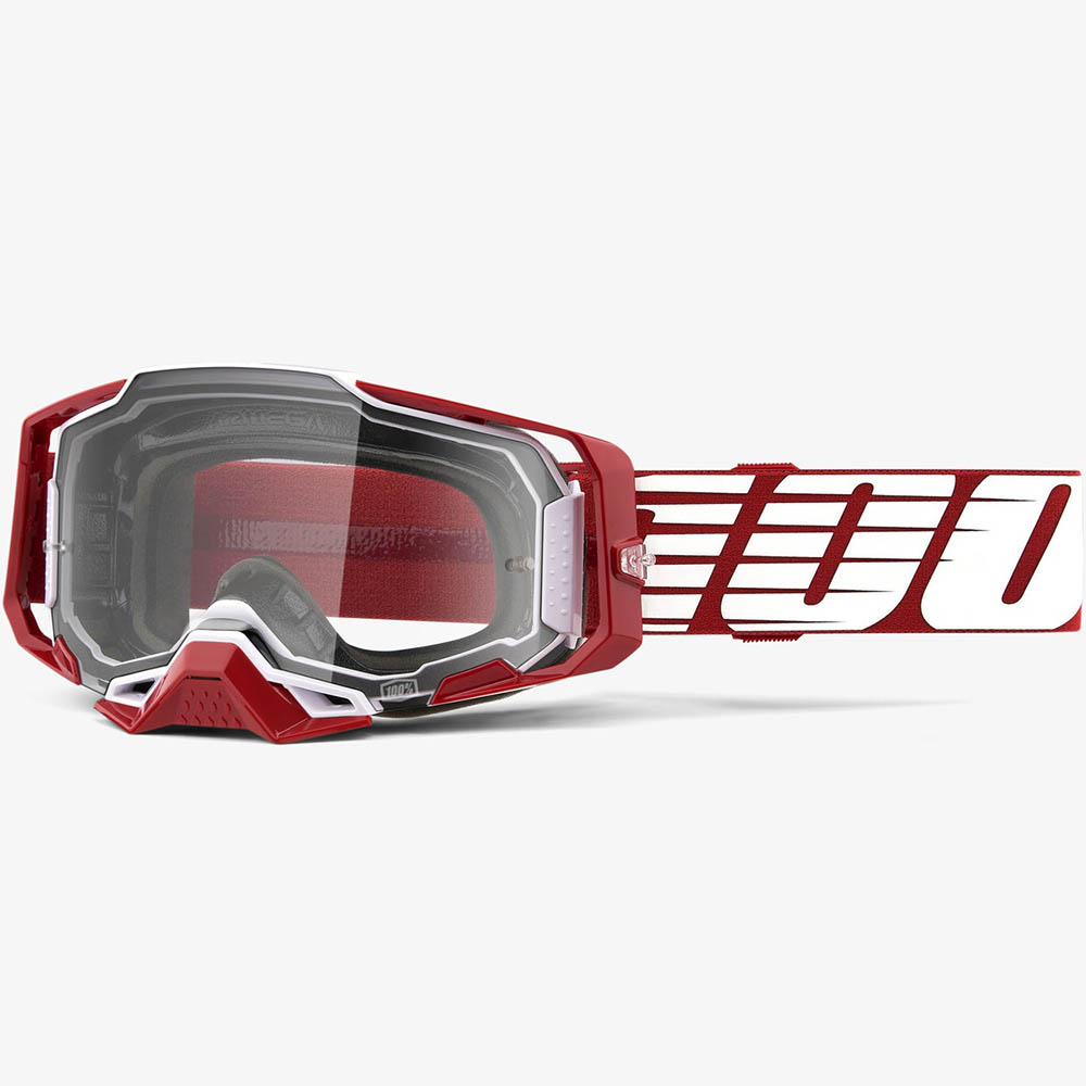 100% Armega Oversized Deep Red очки для мотокросса