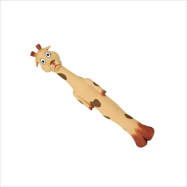 Игрушка для собак №1 Жираф длинный с пищалкой латекс 30см