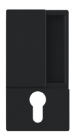Дверная ручка AGB WAVE (Черный) В300030093 + замок В061335093