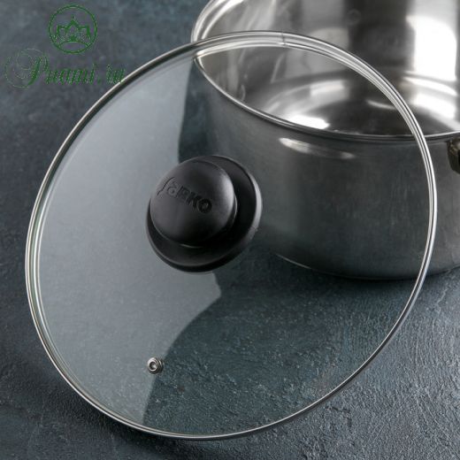Крышка для сковороды и кастрюли стеклянная, d=26 см, ручка МИКС