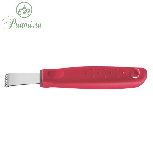 Нож для очистки кожуры цитрусовых, цвет красный