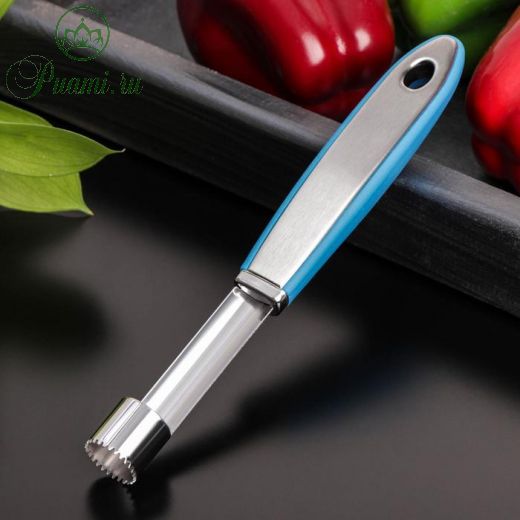 Нож для сердцевины Доляна Blade, 21 см, ручка soft-touch, цвет синий