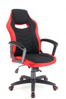 Компьютерное кресло Everprof Stels T игровое, текстиль, цвет: красный/черный