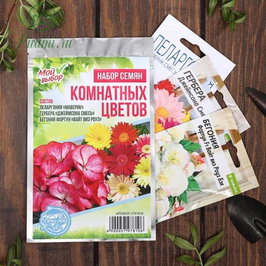 Набор семян комнатных цветов "Хит продаж"