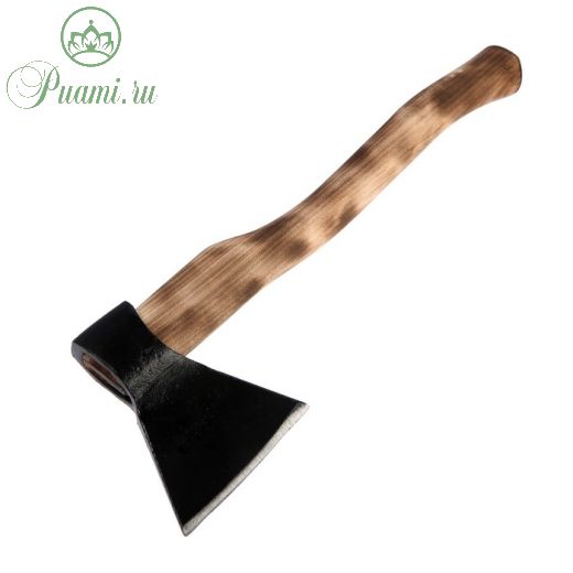Топор кованый ТУНДРА Black axe, термообработанное деревянное топорище Б3, 1200 г