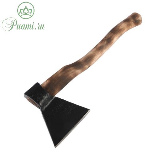 Топор кованый ТУНДРА Black axe, термообработанное деревянное топорище Б4, 1400 г
