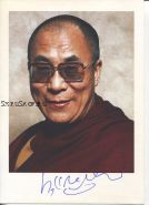 Автограф: Далай-Лама XIV