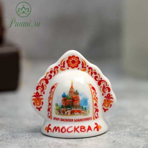 Колокольчик в виде кокошника «Москва. Храм Василия Блаженного»