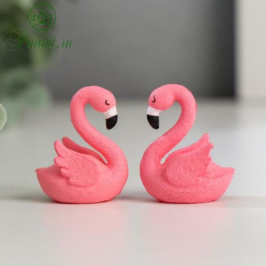 Сувенир пластик "Розовый фламинго" МИКС 3,4х2,2х1,7 см