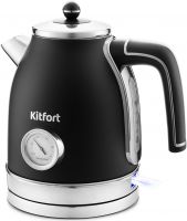 Чайник KitFort KT-6102-1 черный с серебром (НОВИНКА)