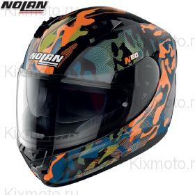 Шлем Nolan N60-6 Foxtrot, Оранжево-синий