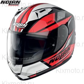 Шлем Nolan N60.6 Downshift, Красно-черный