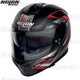 Шлем Nolan N80-8 Thunderbolt, Красно-черный матовый