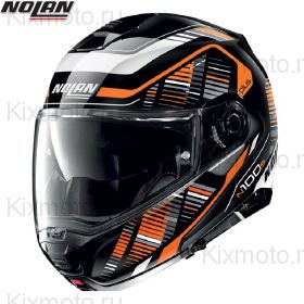 Шлем Nolan N100.5 Plus Starboard, Черно-оранжевый