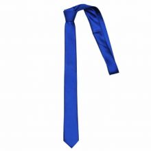 Узкий Синий галстук 38 см