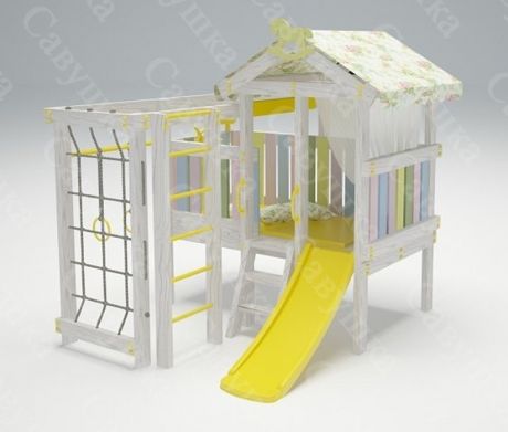 Игровой домик с крышей и балдахином BABY-1