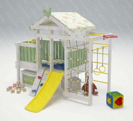 Игровой домик с крышей и балдахином BABY-3