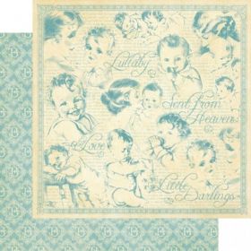 бумага двусторонняя 30,5*30,5 см Lullaby серия  Little Darlings  от Graphic 45