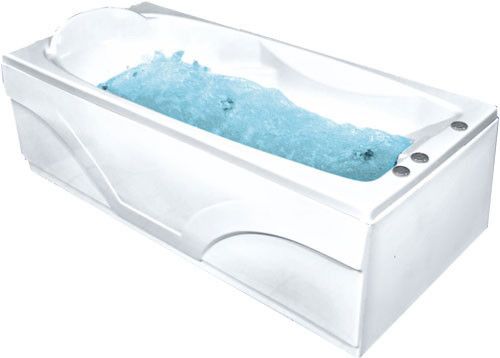 Акриловая ванна с гидромассажем Bach Исланд 170х77 Система 3 А