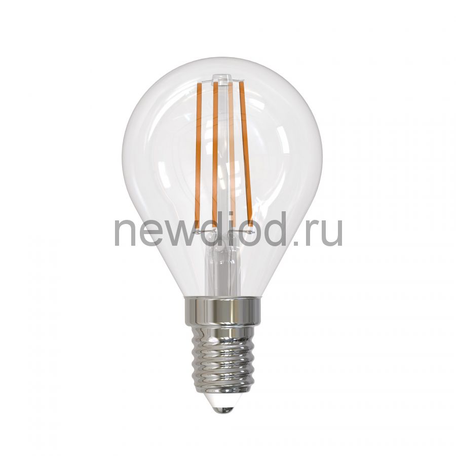 Лампа светодиодная диммируемая LED-G45-9W/4000K/E14/CL/DIM GLA01TR. шар прозр Air 4000K ТМ Uniel