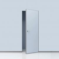Скрытая дверь c алюминиевой кромкой - открывание на себя