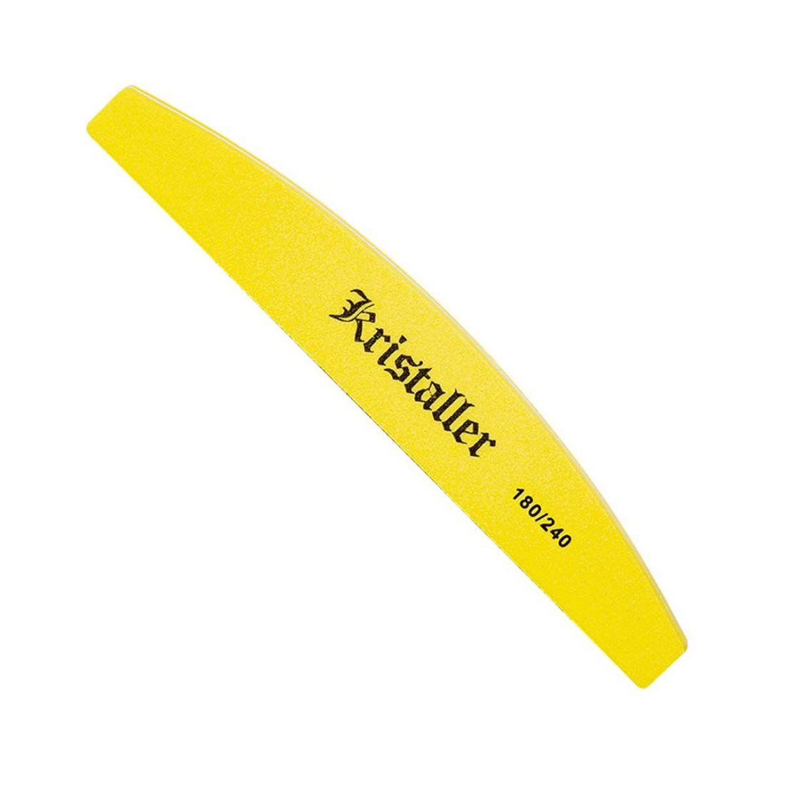 Kristaller шлифовщик для ногтей лодка 180/240 грит, желтый, арт.1200