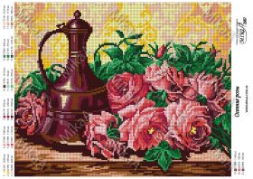 Мика MikaA-2087 Осенние Розы схема для вышивки бисером купить оптом в магазине Золотая Игла