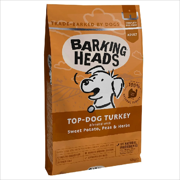 Сухой корм для собак Barking Heads Бесподобная индейка с бататом 12 кг